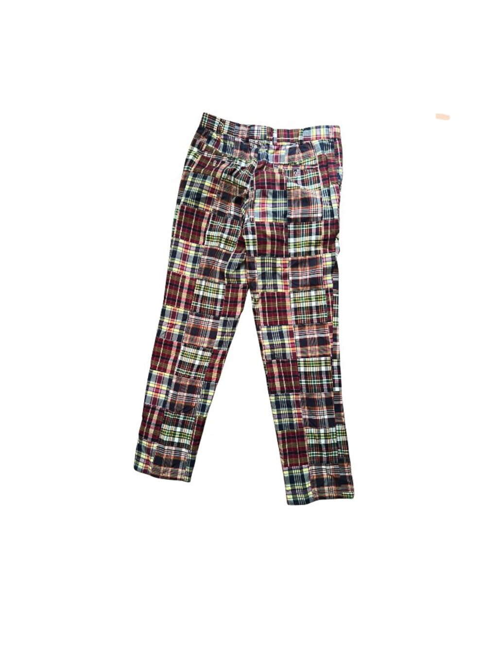 Brooks Brothers Clark Madras Patchwork Golf Pants EUC Exc Cond Summer